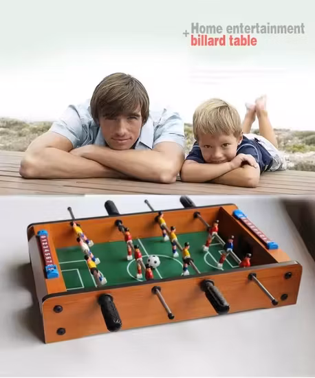Calcio balilla in legno per gioco di calcio