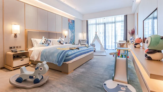10% di sconto sul set da camera da letto dell'hotel personalizzato Ronghetai, mobili moderni in legno sfusi